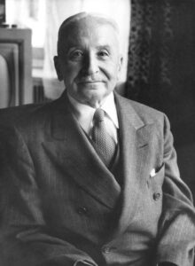 Portrait of Economist Ludwig von Mises